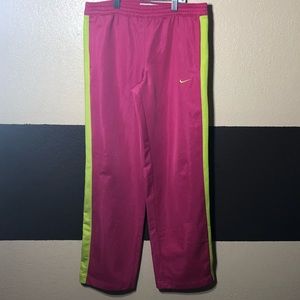 Nike pink and green sweats size 12-13y